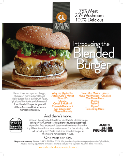 the 2018 James Beard Blended Burger Project